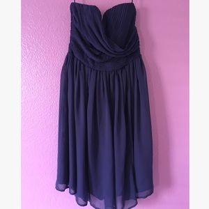 Strapless Chiffon Dress